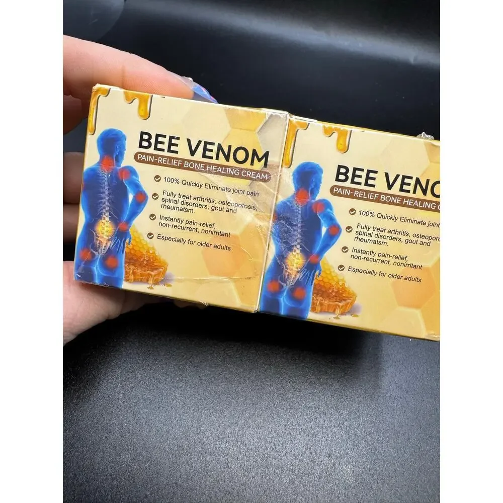 NWT Bee Venom Pain Relief Bone Healing Cream 2 Pack NEW SEALED